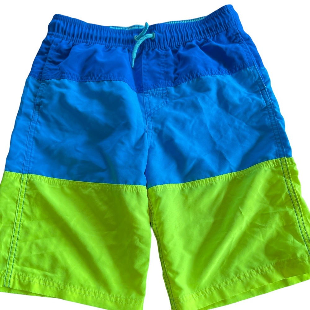 🇺🇸 Cat & Jack Color Block Boys Swim Trunks ~ Barely used